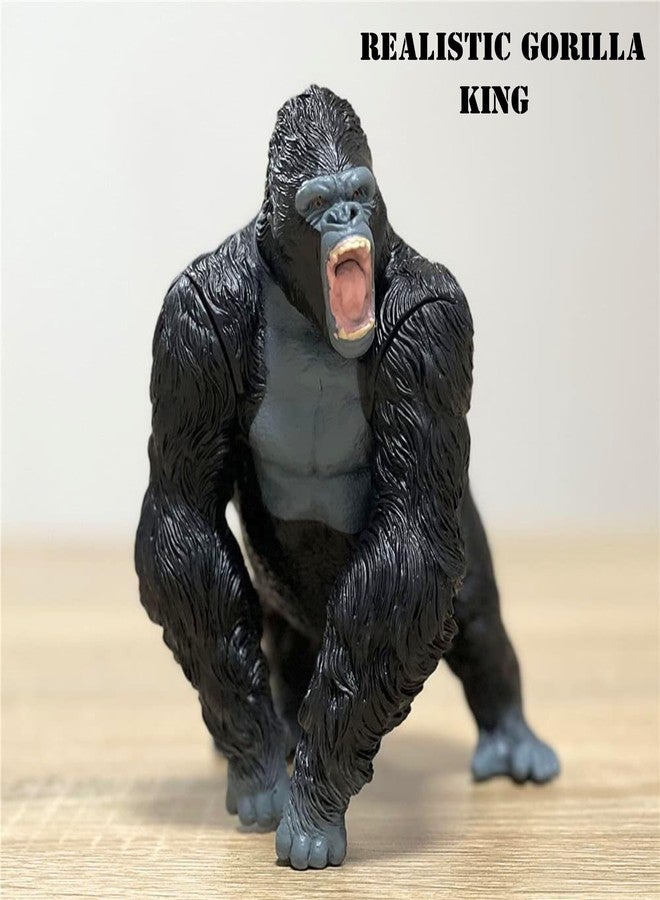 Mallexo مجموعة ألعاب غوريلا ماليكسو كبيرة الحجم، قطعة واحدة، مجسم كينغ كونغ، لعبة حركة حيوانية للأطفال من الجنسين | وضع القتال، هياج، مجموعة ألعاب كونغ الشمبانزي الشهيرة | ألعاب قرد، عنصر زينة، هدايا عيد ميلاد - Image 2